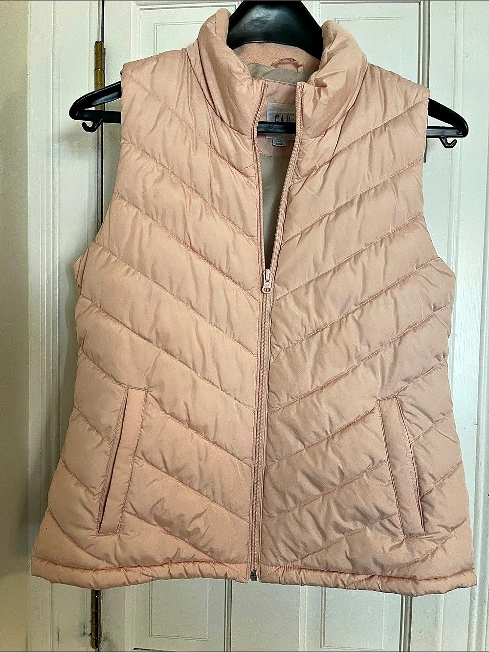 Gap Quilted Puffer Vest Pink Medium